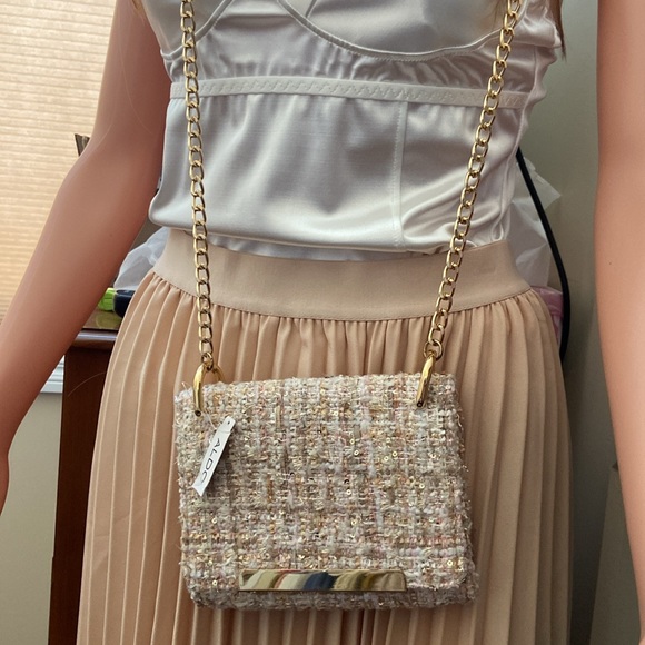Beautiful Aldo sparkly tweed bag mini size - Picture 3 of 9